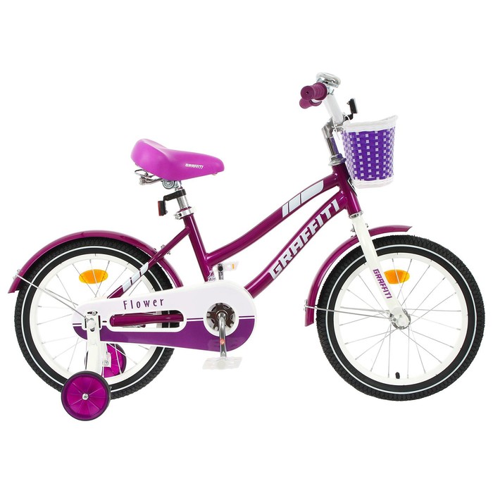 Велосипед 16" Graffiti Flower, цвет сиреневый/белый
Велосипед 16" Graffiti Flower, цвет сиреневый/белый