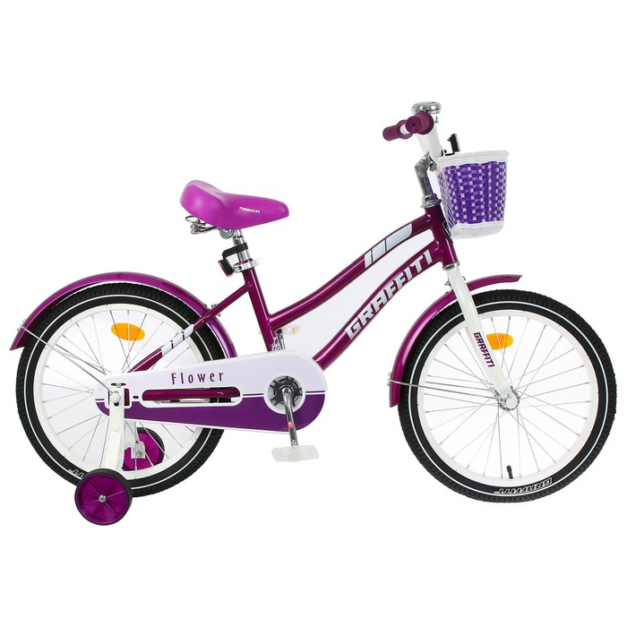 Велосипед 18" Graffiti Flower, цвет сиреневый/белый
Велосипед 18" Graffiti Flower, цвет сиреневый/белый