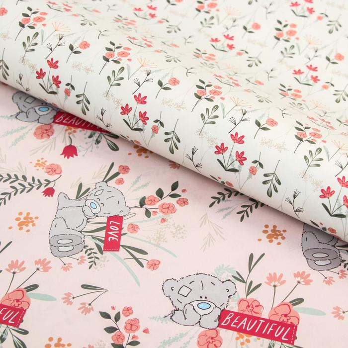 Бумага упаковочная глянцевая двусторонняя , Me To You, 60x90 см
Бумага упаковочная глянцевая двусторонняя , Me To You, 60x90 см