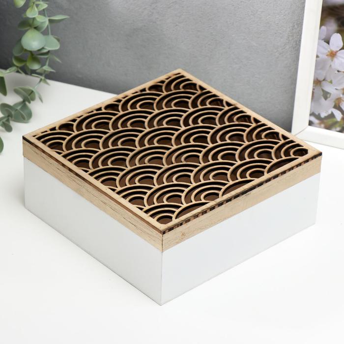 Шкатулка дерево " Волны"неокрашенная 7,8х18,5х18 см
Шкатулка дерево " Волны"неокрашенная 7,8х18,5х18 см