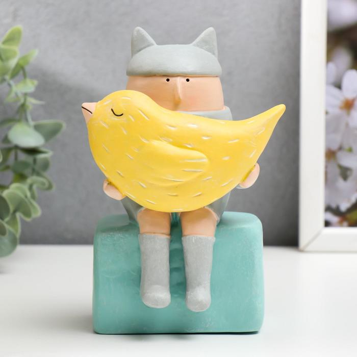 Сувенир полистоун "Малыш с кошачьими ушками и птичкой в руках" 15,7х10,5х8 см
Сувенир полистоун "Малыш с кошачьими ушками и птичкой в руках" 15,7х10,5х8 см