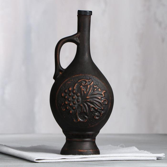 Винная бутылка "Мадера", красная глина, 1 л
Винная бутылка "Мадера", красная глина, 1 л