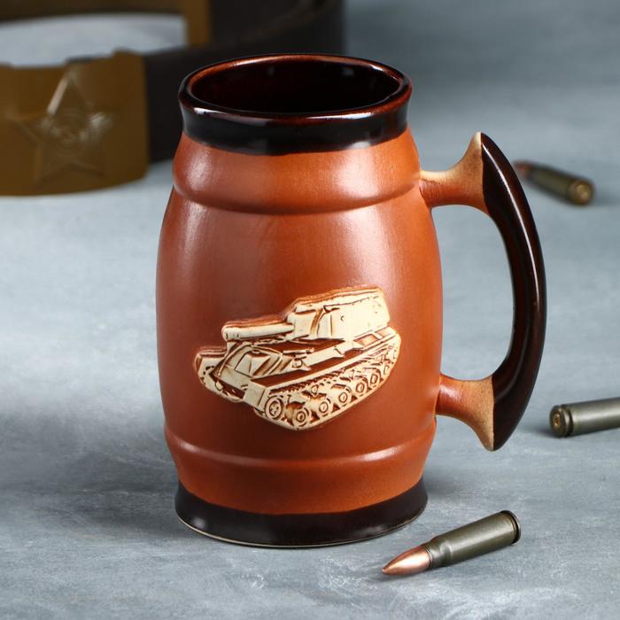 Пивной бокал "Танчик", светло-коричневый, 0.6 л 
Пивной бокал "Танчик", светло-коричневый, 0.6 л