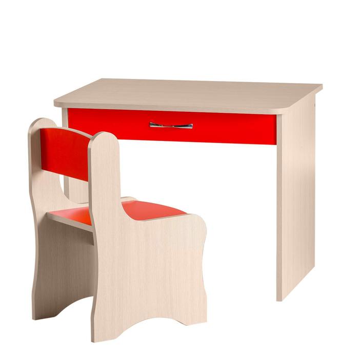 Набор мебели "Дошкольник" 700х570х500 Дуб молочный/Красный Чили
Набор мебели "Дошкольник" 700х570х500 Дуб молочный/Красный Чили