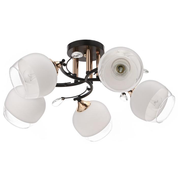 Люстра 2861/5 5х60Вт Е27, черный/золото
Люстра 2861/5 5х60Вт Е27, черный/золото