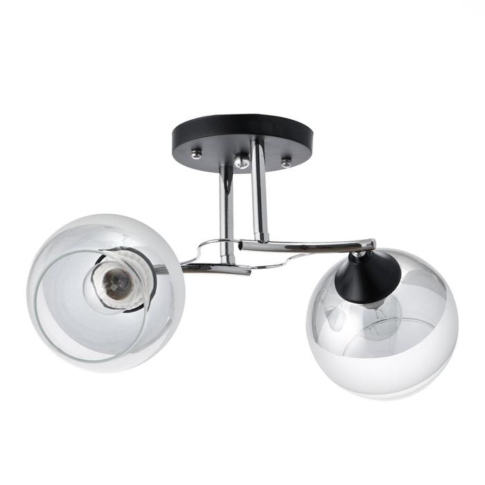 Люстра 4861/2 2х60Вт Е27, черный/хром
Люстра 4861/2 2х60Вт Е27, черный/хром