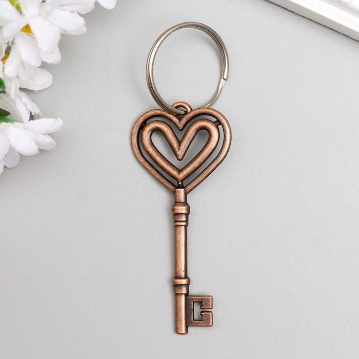 Брелок металл "Ключ - двойное сердце" 6,9х3 см
Брелок металл "Ключ - двойное сердце" 6,9х3 см