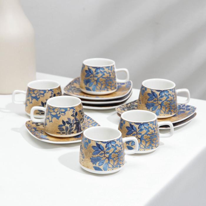 Сервиз кофейный «Галерея», 12 предметов: 6 чашек 80 мл, 6 блюдец d=10,5 см
Сервиз кофейный «Галерея», 12 предметов: 6 чашек 80 мл, 6 блюдец d=10,5 см