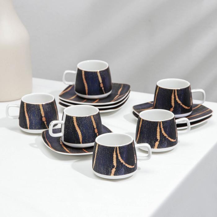 Сервиз кофейный «Галерея», 12 предметов: 6 чашек 80 мл, 6 блюдец d=10,5 см
Сервиз кофейный «Галерея», 12 предметов: 6 чашек 80 мл, 6 блюдец d=10,5 см