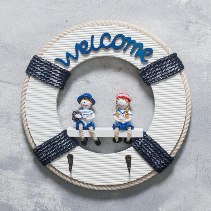 Вешалка "Спасательный круг" 2 крючка 30*4см
Вешалка "Спасательный круг" 2 крючка 30*4см