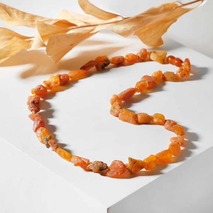 Бусы "Янтарь" галтовка мелкая необработанная через бисер, 50см
Бусы "Янтарь" галтовка мелкая необработанная через бисер, 50см