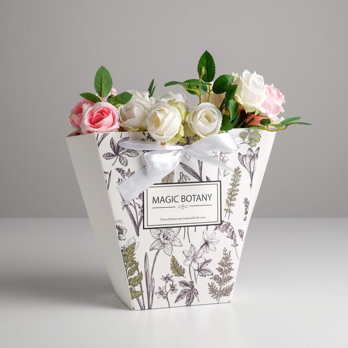 Пакет для цветов трапеция Magic botany, 10 × 23 × 23 см
Пакет для цветов трапеция Magic botany, 10 × 23 × 23 см