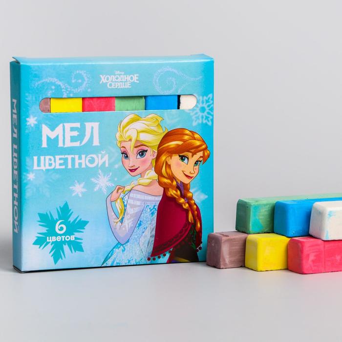Набор мелков школьных, 6 цветов, "Эльза и Анна", Холодное сердце
Набор мелков школьных, 6 цветов, "Эльза и Анна", Холодное сердце