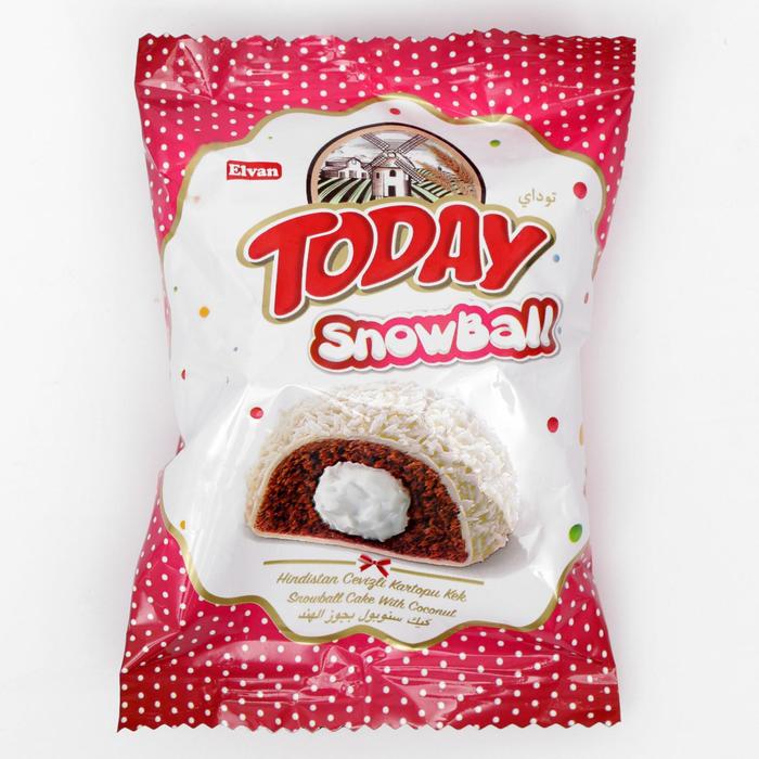 Кекс Today Snowball с молочной начинкой в глазури и кокосом, 50 г
Кекс Today Snowball с молочной начинкой в глазури и кокосом, 50 г