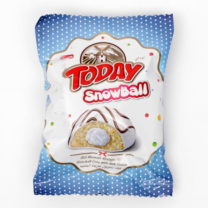 Кекс Today Snowball с молочной начинкой в глазури, 50 г
Кекс Today Snowball с молочной начинкой в глазури, 50 г