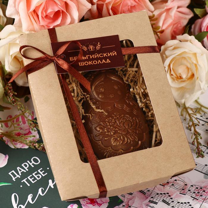 Шоколадная фигурка «Матрёшка», 80 г
Шоколадная фигурка «Матрёшка», 80 г