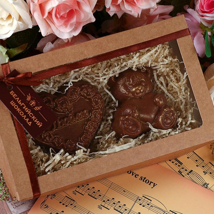 Шоколадные фигурки, 2 в 1 «Сердце + Мишка с сердцем», 160 г
Шоколадные фигурки, 2 в 1 «Сердце + Мишка с сердцем», 160 г