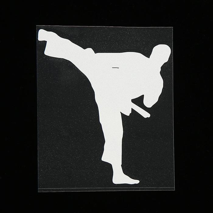 Наклейка на авто, светоотражающая 12×14 см, "Каратист", белый
Наклейка на авто, светоотражающая 12×14 см, "Каратист", белый