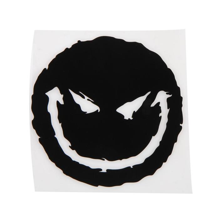 Наклейка на авто, d 13 см, "Смайл", черный
Наклейка на авто, d 13 см, "Смайл", черный