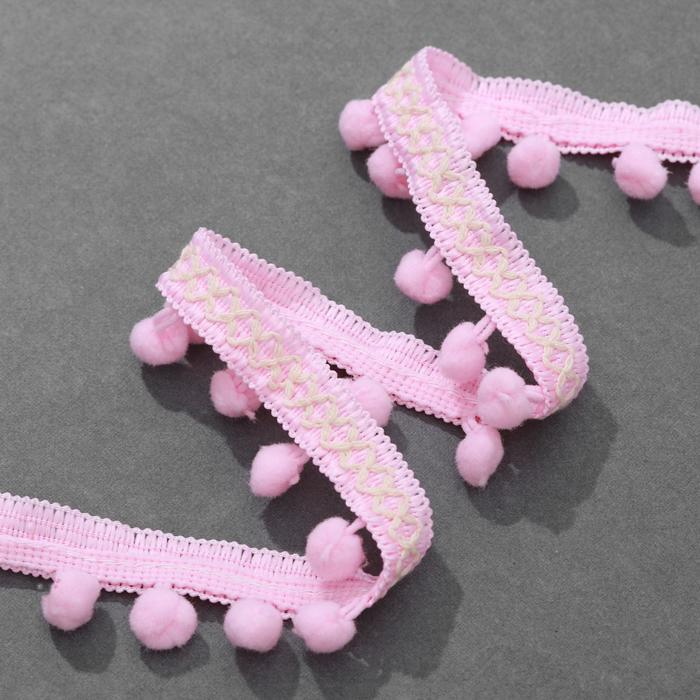 Тесьма декоративная с помпонами, 15 мм, 8 ± 0,5 м, цвет нежно-розовый
Тесьма декоративная с помпонами, 15 мм, 8 ± 0,5 м, цвет нежно-розовый