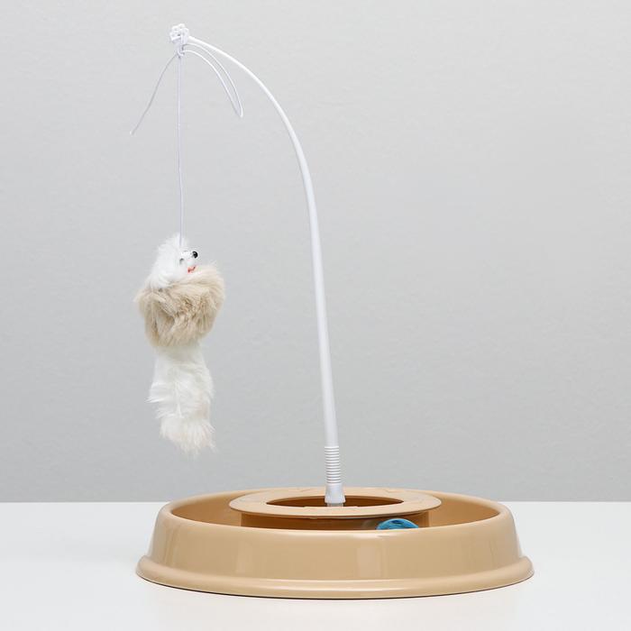 Игровой комплекс для кошек "Весёлая рыбалка", 27,5 х 4,5 см, бежевый
Игровой комплекс для кошек "Весёлая рыбалка", 27,5 х 4,5 см, бежевый