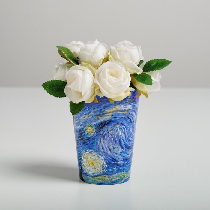 Стаканчик для цветов «Звездная ночь», 11 х 9 см
Стаканчик для цветов «Звездная ночь», 11 х 9 см