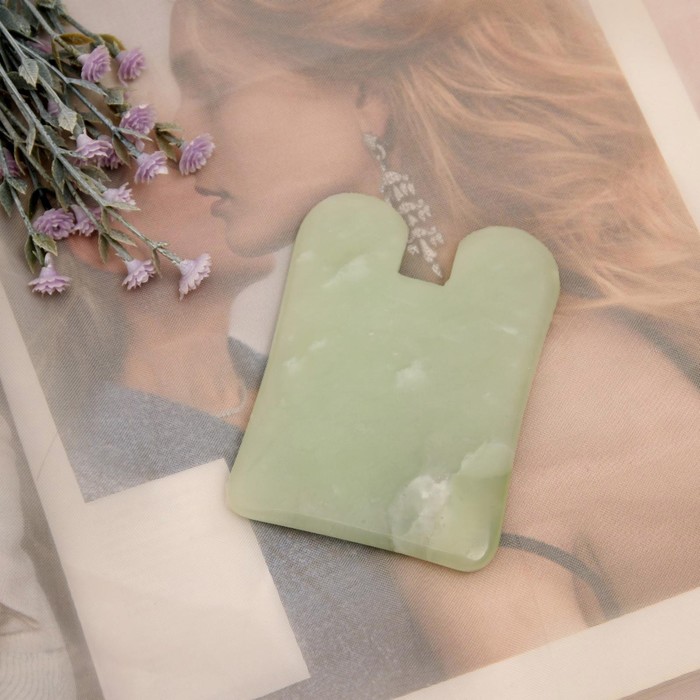 Массажёр гуаша «Лопатка», 8 × 5,7 см, цвет зелёный
Массажёр гуаша «Лопатка», 8 × 5,7 см, цвет зелёный