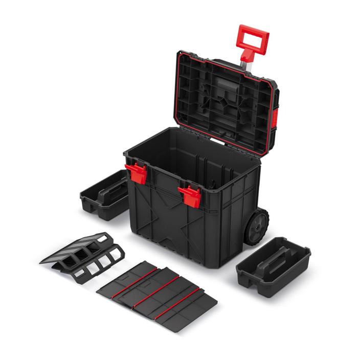 фото Модульный ящик для инструментов, пластик, на колёсах, x-block pro kistenberg