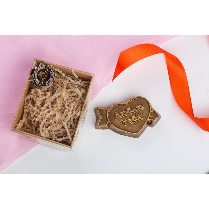 Шоколадная фигурка "Сердце люблю тебя", 65 г
Шоколадная фигурка "Сердце люблю тебя", 65 г