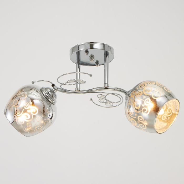 Люстра 1961/2 2х60Вт Е27, хром
Люстра 1961/2 2х60Вт Е27, хром