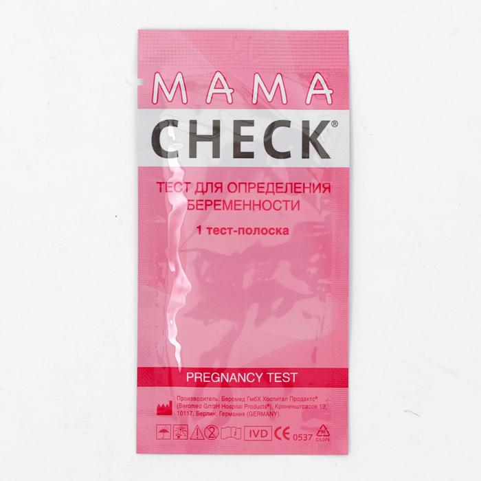 Тест для определения беременности MAMA CHECK 1 шт
Тест для определения беременности MAMA CHECK 1 шт