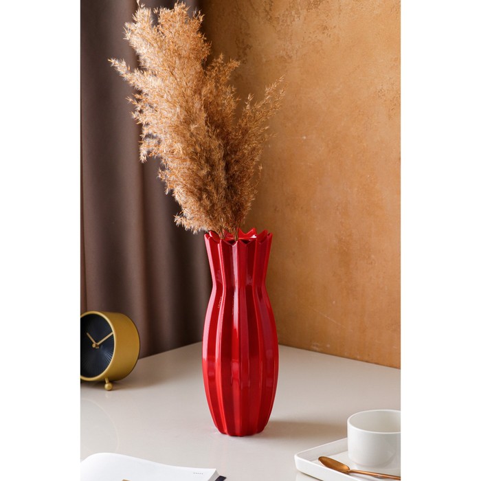 Ваза керамическая "Лина", настольная, красная, 28 см
Ваза керамическая "Лина", настольная, красная, 28 см