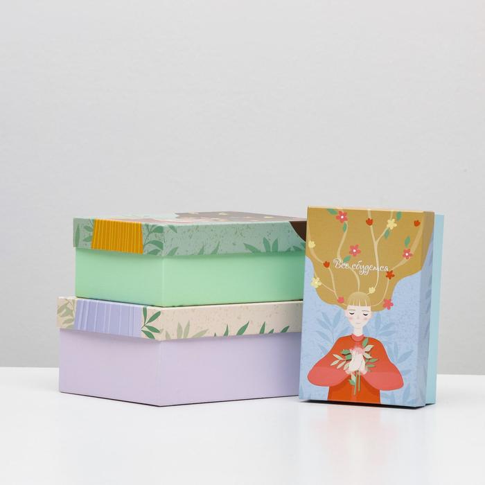 Набор коробок 3 в 1 "Мечтай", 23 х 16 х 9,5 - 19 х 12 х 6,5 см
Набор коробок 3 в 1 "Мечтай", 23 х 16 х 9,5 - 19 х 12 х 6,5 см