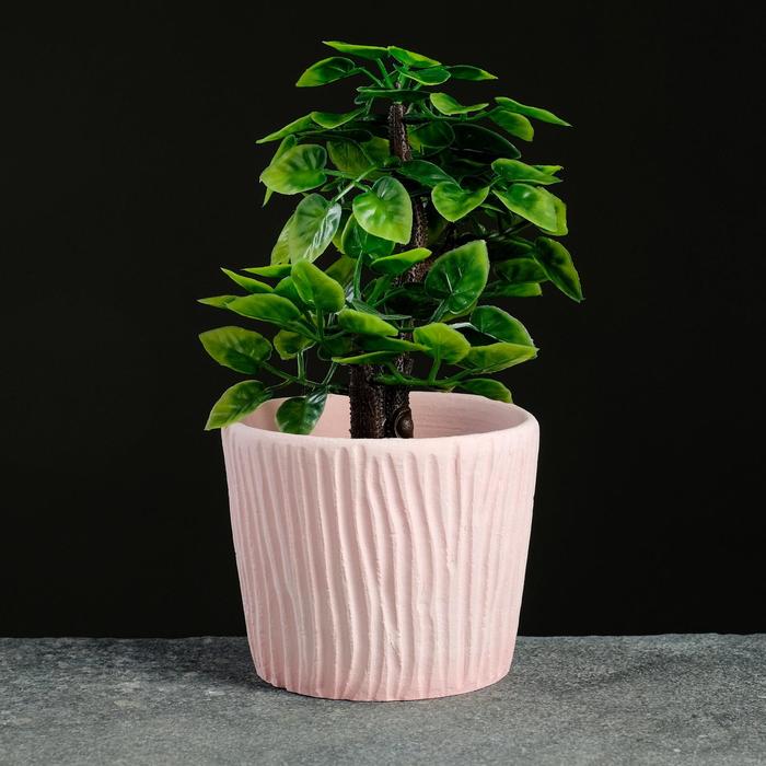 Кашпо резное, розовое 
Кашпо резное, розовое