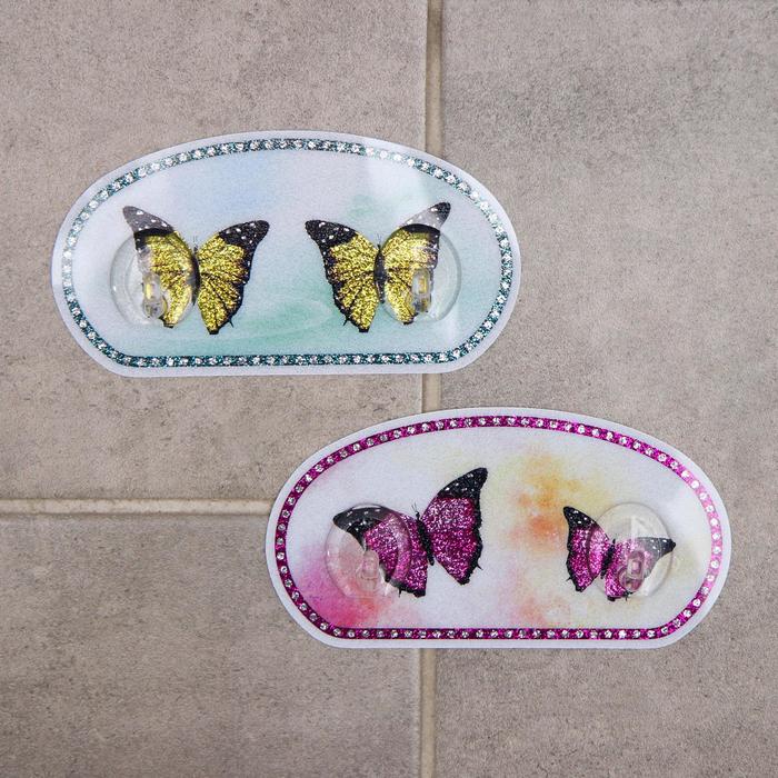 Набор двойных крючков на липучке «Бабочки», 2 шт, рисунок МИКС
Набор двойных крючков на липучке «Бабочки», 2 шт, рисунок МИКС