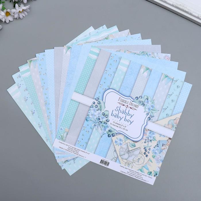 Набор бумаги для скрапбукинга "Shabby baby boy redesign" 10 листов, 20х20 см
Набор бумаги для скрапбукинга "Shabby baby boy redesign" 10 листов, 20х20 см