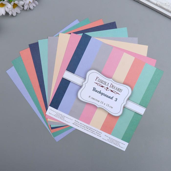 Набор бумаги для скрапбукинга "Backgrounds 3" 8 листов, 15х15 см
Набор бумаги для скрапбукинга "Backgrounds 3" 8 листов, 15х15 см