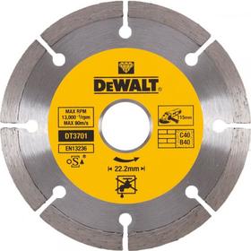 Диск алмазный отрезной Dewalt DT3701, сегментный, универсальный, сухой рез, 115х22.2 мм
Диск алмазный отрезной Dewalt DT3701, сегментный, универсальный, сухой рез, 115х22.2 мм