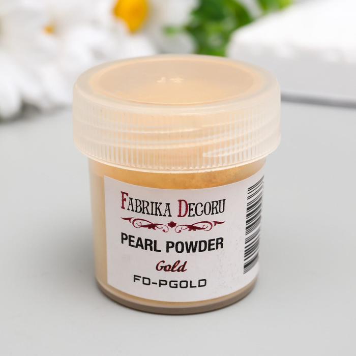 Перламутровая пудра "Fabrika Decoru" 20 мл, золото
Перламутровая пудра "Fabrika Decoru" 20 мл, золото