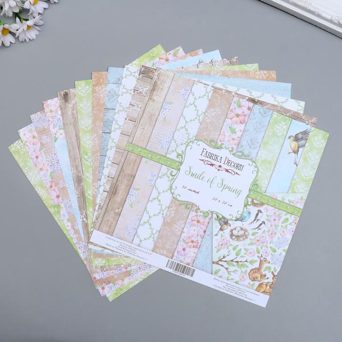 Набор бумаги для скрапбукинга "Smile of Spring" 10 листов, 20х20 см
Набор бумаги для скрапбукинга "Smile of Spring" 10 листов, 20х20 см