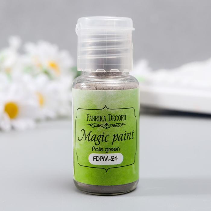 Сухая краска "Magic paint" 15 мл, бледно-зелёный
Сухая краска "Magic paint" 15 мл, бледно-зелёный