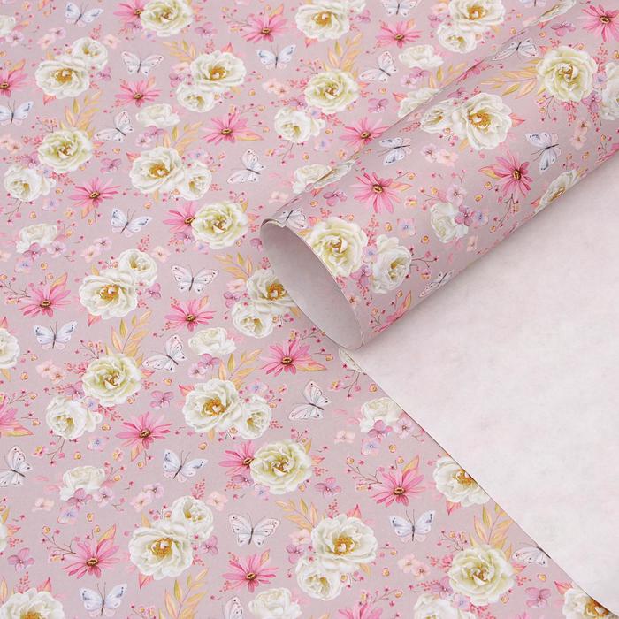 Бумага упаковочная крафт "Цветы", 50 х 70 см
Бумага упаковочная крафт "Цветы", 50 х 70 см