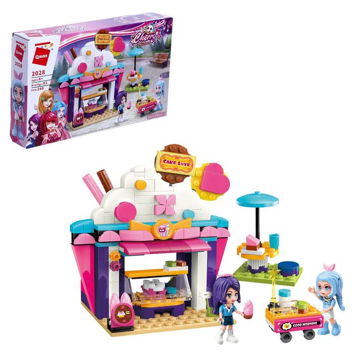 Конструктор Девчонки «Кафе-пирожное», 2 минифигуры и 240 деталей 
Конструктор Девчонки «Кафе-пирожное», 2 минифигуры и 240 деталей