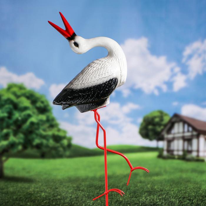 Садовая фигура "Аист с поднятой головой", 56 см
Садовая фигура "Аист с поднятой головой", 56 см