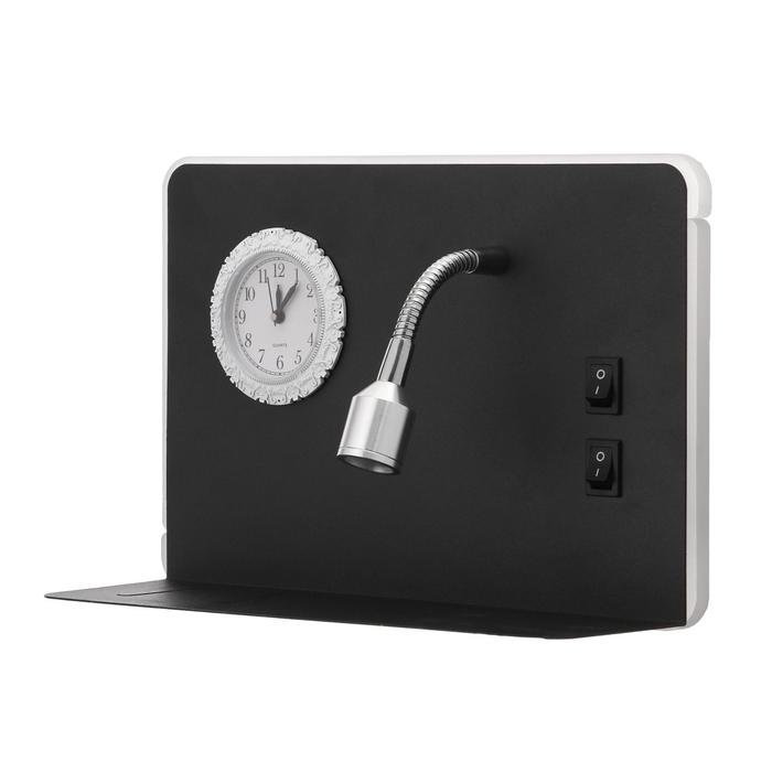 Бра с часами 86106/2 LED 7+1Вт черный 25x10x17 см
Бра с часами 86106/2 LED 7+1Вт черный 25x10x17 см