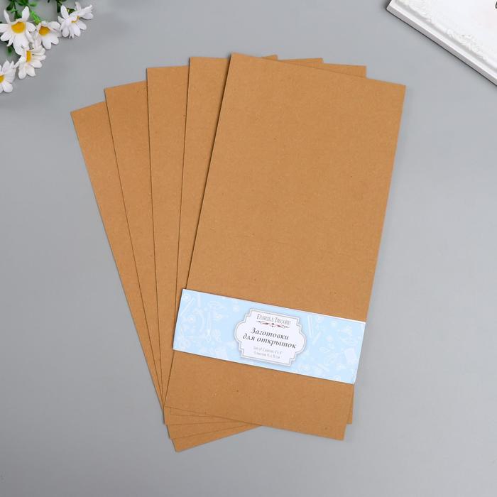 Набор заготовок для создания открыток "Fabrika Decoru" 5 шт, 15х15 см, крафт 
Набор заготовок для создания открыток "Fabrika Decoru" 5 шт, 15х15 см, крафт