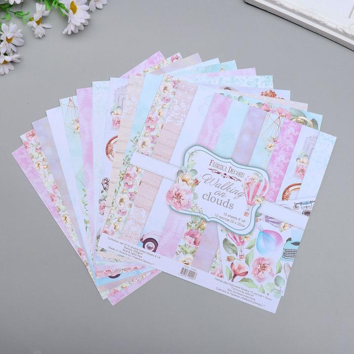 Набор бумаги для скрапбукинга "Walking on clouds" 10 листов, 20х20 см
Набор бумаги для скрапбукинга "Walking on clouds" 10 листов, 20х20 см