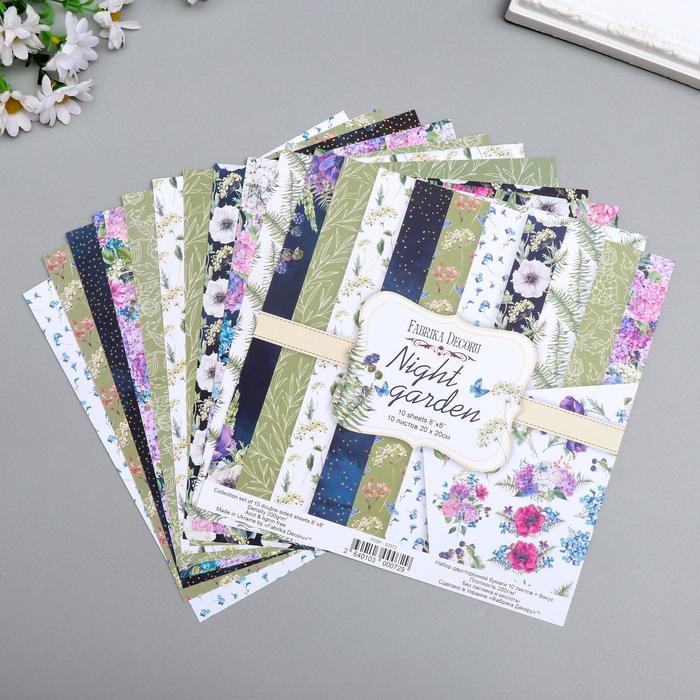 Набор бумаги для скрапбукинга "Night garden" 10 листов, 20х20 см
Набор бумаги для скрапбукинга "Night garden" 10 листов, 20х20 см