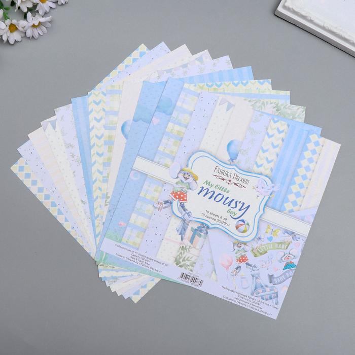 Набор бумаги для скрапбукинга "My little mousy boy" 10 листов, 20х20 см
Набор бумаги для скрапбукинга "My little mousy boy" 10 листов, 20х20 см
