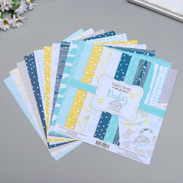 Набор бумаги для скрапбукинга "My little baby boy" 10 листов, 20х20 см
Набор бумаги для скрапбукинга "My little baby boy" 10 листов, 20х20 см